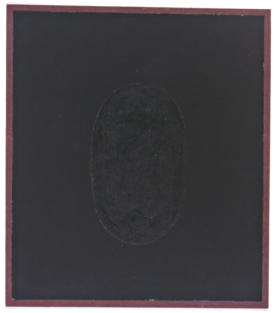 10. Anonymous: tantric painting, Shiva Linga, 1995, Udaïpur, unspecified paint on found paper, 12 x 10½".